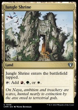 Jungle Shrine⁣ - Commander Masters: Extras⁣ (Uncommon)⁣ [1006]