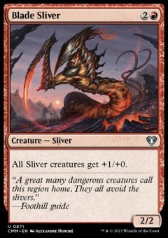 Blade Sliver⁣ - Commander Masters: Extras⁣ (Uncommon)⁣ [871]