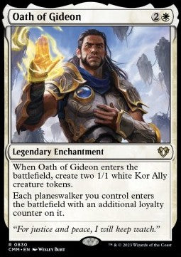 Oath of Gideon⁣ - Commander Masters: Extras⁣ (Rare)⁣ [830]