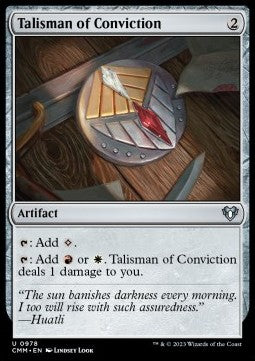 Talisman of Conviction⁣ - Commander Masters: Extras⁣ (Uncommon)⁣ [978]
