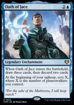 Oath of Jace⁣ - Commander Masters: Extras⁣ (Rare)⁣ [854]