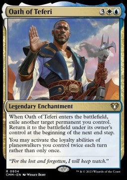 Oath of Teferi⁣ - Commander Masters: Extras⁣ (Rare)⁣ [934]