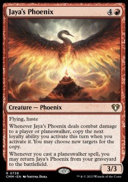 Jaya's Phoenix (V.1)⁣ - Commander Masters: Extras⁣ (Rare)⁣ [738]