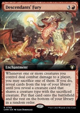 Descendants' Fury (V.2)⁣ - Commander Masters: Extras⁣ (Rare)⁣ [766]