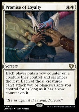 Promise of Loyalty⁣ - Commander Masters: Extras⁣ (Rare)⁣ [833]