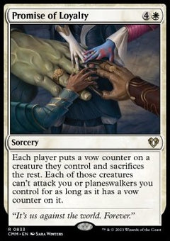 Promise of Loyalty⁣ - Commander Masters: Extras⁣ (Rare)⁣ [833]