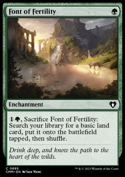 Font of Fertility⁣ - Commander Masters: Extras⁣ (Common)⁣ [895]