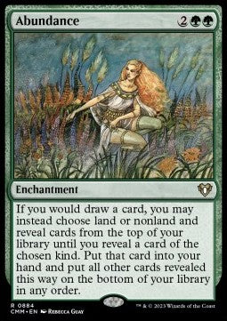 Abundance⁣ - Commander Masters: Extras⁣ (Rare)⁣ [884]