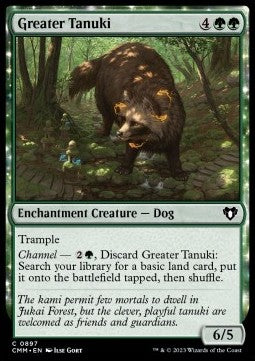 Greater Tanuki⁣ - Commander Masters: Extras⁣ (Common)⁣ [897]