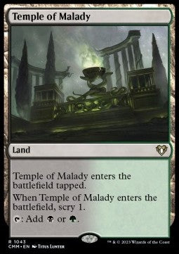 Temple of Malady⁣ - Commander Masters: Extras⁣ (Rare)⁣ [1043]