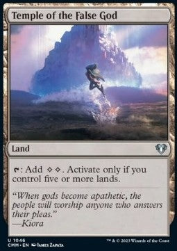 Temple of the False God⁣ - Commander Masters: Extras⁣ (Uncommon)⁣ [1046]