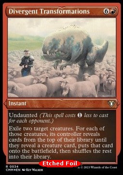 Divergent Transformations⁣ - Commander Masters: Extras⁣ (Rare)⁣ [534]