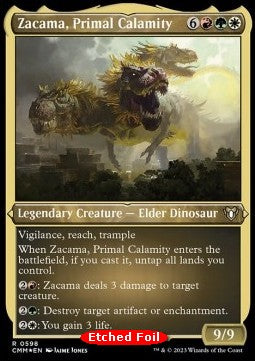 Zacama, Primal Calamity (V.1)⁣ - Commander Masters: Extras⁣ (Rare)⁣ [598]