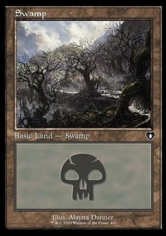Swamp (V.1)⁣ - Commander Masters: Extras⁣ (Land)⁣ [443]