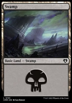 Swamp (V.4)⁣ - Commander Masters: Extras⁣ (Land)⁣ [791]