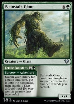 Beanstalk Giant // Fertile Footsteps⁣ - Commander Masters⁣ (Uncommon)⁣ [275]
