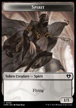 Spirit Token (WB 1/1) // Eldrazi Scion Token (C 1/1)⁣ - Commander Masters: Extras⁣ (Token)⁣ [T 39/2]