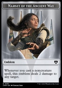 Narset of the Ancient Way Emblem // Wizard Token (R 1/1)⁣ - Commander Masters: Extras⁣ (Token)⁣ [T 81/71]