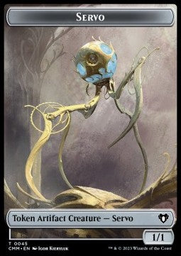 Servo Token (A 1/1) // Soldier Token (W 1/1)⁣ - Commander Masters: Extras⁣ (Token)⁣ [T 45/9]