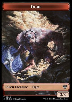 Ogre Token (R 3/3) // Soldier Token (W 1/1)⁣ - Commander Masters: Extras⁣ (Token)⁣ [T 28/9]