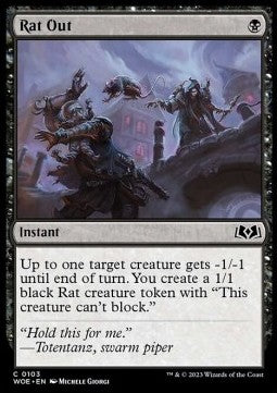 Rat Out⁣ - Wilds of Eldraine⁣ (Common)⁣ [103]