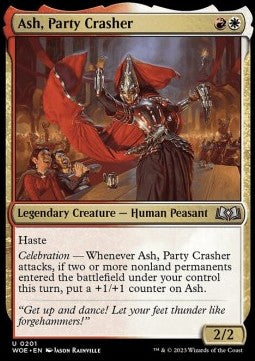 Ash, Party Crasher⁣ - Wilds of Eldraine⁣ (Uncommon)⁣ [201]