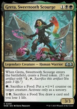 Greta, Sweettooth Scourge⁣ - Wilds of Eldraine⁣ (Uncommon)⁣ [205]