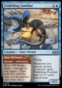 Frolicking Familiar // Blow Off Steam⁣ - Wilds of Eldraine⁣ (Uncommon)⁣ [226]