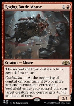 Raging Battle Mouse⁣ - Wilds of Eldraine⁣ (Rare)⁣ [143]