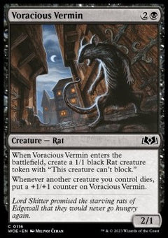 Voracious Vermin⁣ - Wilds of Eldraine⁣ (Common)⁣ [116]