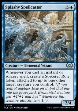 Splashy Spellcaster⁣ - Wilds of Eldraine⁣ (Uncommon)⁣ [70]