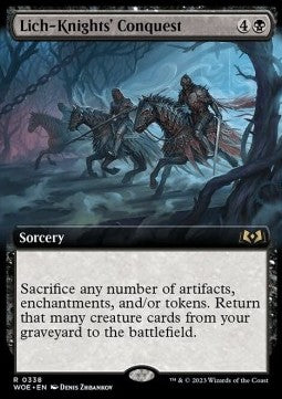 Lich-Knights' Conquest⁣ - Wilds of Eldraine: Extras⁣ (Rare)⁣ [338]