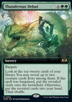Thunderous Debut⁣ - Wilds of Eldraine: Extras⁣ (Rare)⁣ [359]