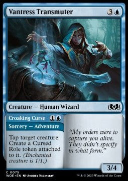 Vantress Transmuter // Croaking Curse⁣ - Wilds of Eldraine⁣ (Common)⁣ [75]