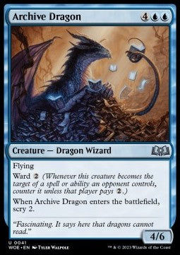 Archive Dragon⁣ - Wilds of Eldraine⁣ (Uncommon)⁣ [41]