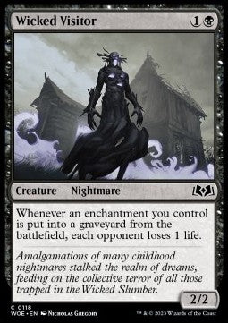 Wicked Visitor⁣ - Wilds of Eldraine⁣ (Common)⁣ [118]