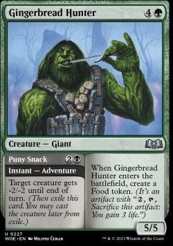Gingerbread Hunter // Puny Snack⁣ - Wilds of Eldraine⁣ (Uncommon)⁣ [227]
