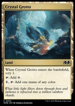 Crystal Grotto⁣ - Wilds of Eldraine⁣ (Common)⁣ [254]