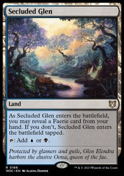 Secluded Glen⁣ - Commander: Wilds of Eldraine⁣ (Rare)⁣ [166]