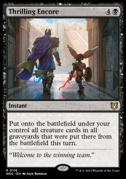 Thrilling Encore⁣ - Commander: Wilds of Eldraine⁣ (Rare)⁣ [118]