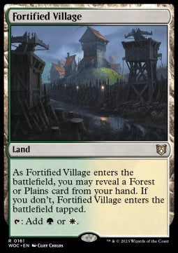 Fortified Village⁣ - Commander: Wilds of Eldraine⁣ (Rare)⁣ [161]