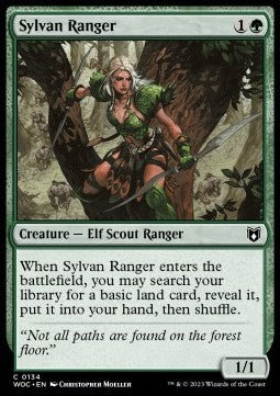 Sylvan Ranger⁣ - Commander: Wilds of Eldraine⁣ (Common)⁣ [134]
