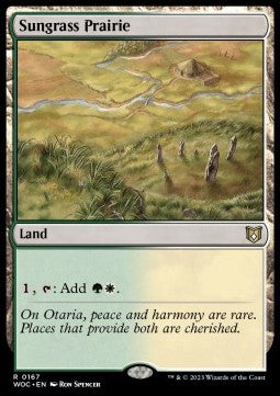 Sungrass Prairie⁣ - Commander: Wilds of Eldraine⁣ (Rare)⁣ [167]
