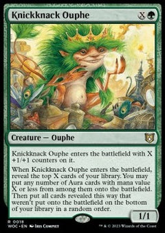 Knickknack Ouphe⁣ - Commander: Wilds of Eldraine⁣ (Rare)⁣ [18]