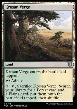 Krosan Verge⁣ - Commander: Wilds of Eldraine⁣ (Uncommon)⁣ [163]