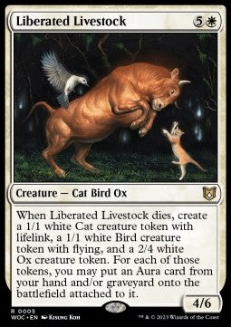 Liberated Livestock⁣ - Commander: Wilds of Eldraine⁣ (Rare)⁣ [5]