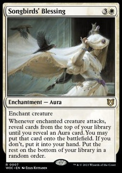 Songbirds' Blessing - Commander: Wilds of Eldraine (Rare) [WOC-7]