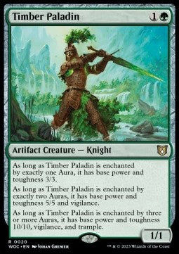 Timber Paladin⁣ - Commander: Wilds of Eldraine⁣ (Rare)⁣ [20]