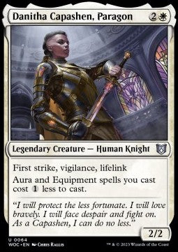 Danitha Capashen, Paragon⁣ - Commander: Wilds of Eldraine⁣ (Uncommon)⁣ [64]