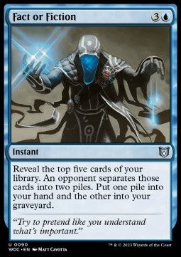 Fact or Fiction⁣ - Commander: Wilds of Eldraine⁣ (Uncommon)⁣ [90]